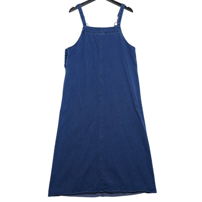 Sonoma Jean Company Denim Overall Dress Women's Medium Adjustable Straps Pockets