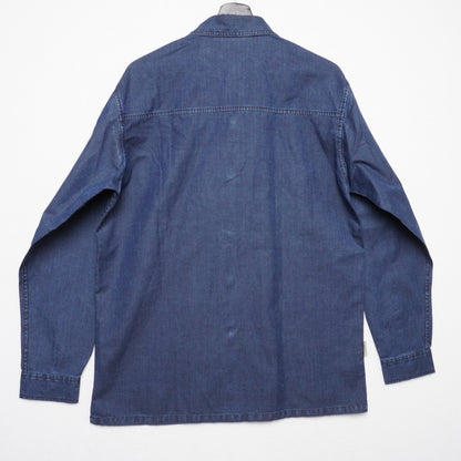 Grown General Denim Snap Button Western Shirt Men’s Large Workwear Cowboy Blue