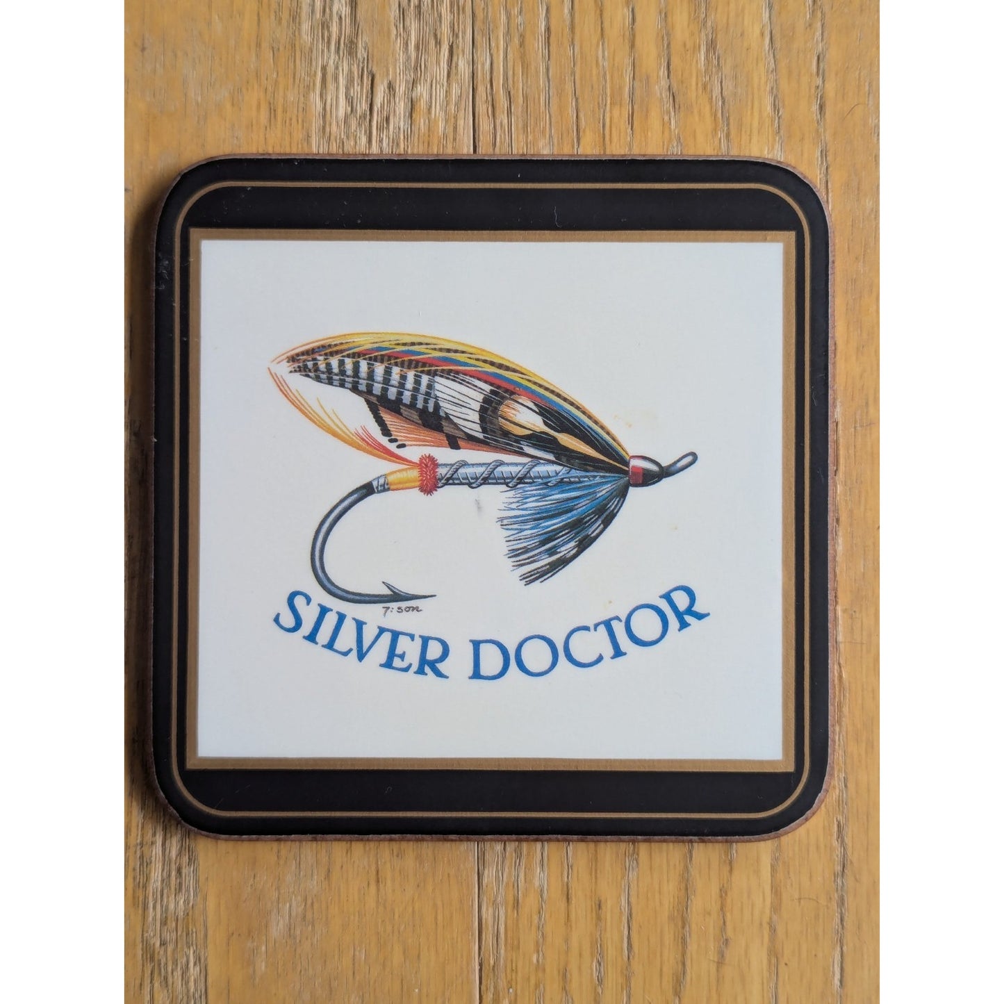 Vintage Pimpernel Coasters Salmon Flies by Gunnar Johnson - Set of 6