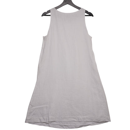 Vineyard Vines 100% Linen White Pintuck Dress Size 6 Classic Summer Style
