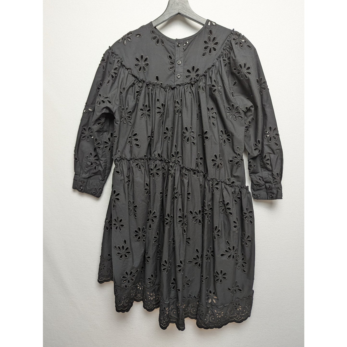 Simone Rocha x HM Black Voluminous Eyelet Dress Size S