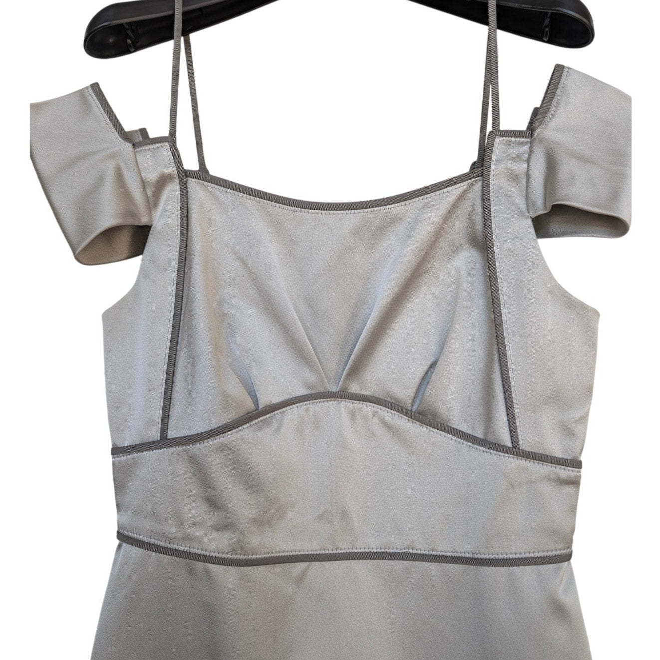 Zac Posen Silk Sheath Dress Silver