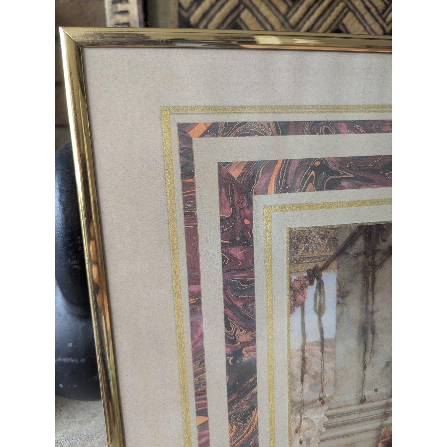 Framed Lawrence Alma-Tadema “Love’s Jewelled Fetter” Print – 22x28 Wall Art