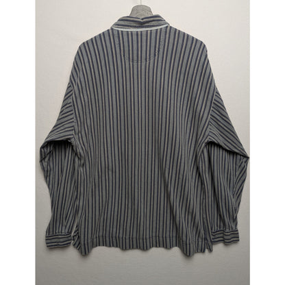 Dockers Striped  Vintage Style Henley Cotton Pullover Shirt XL