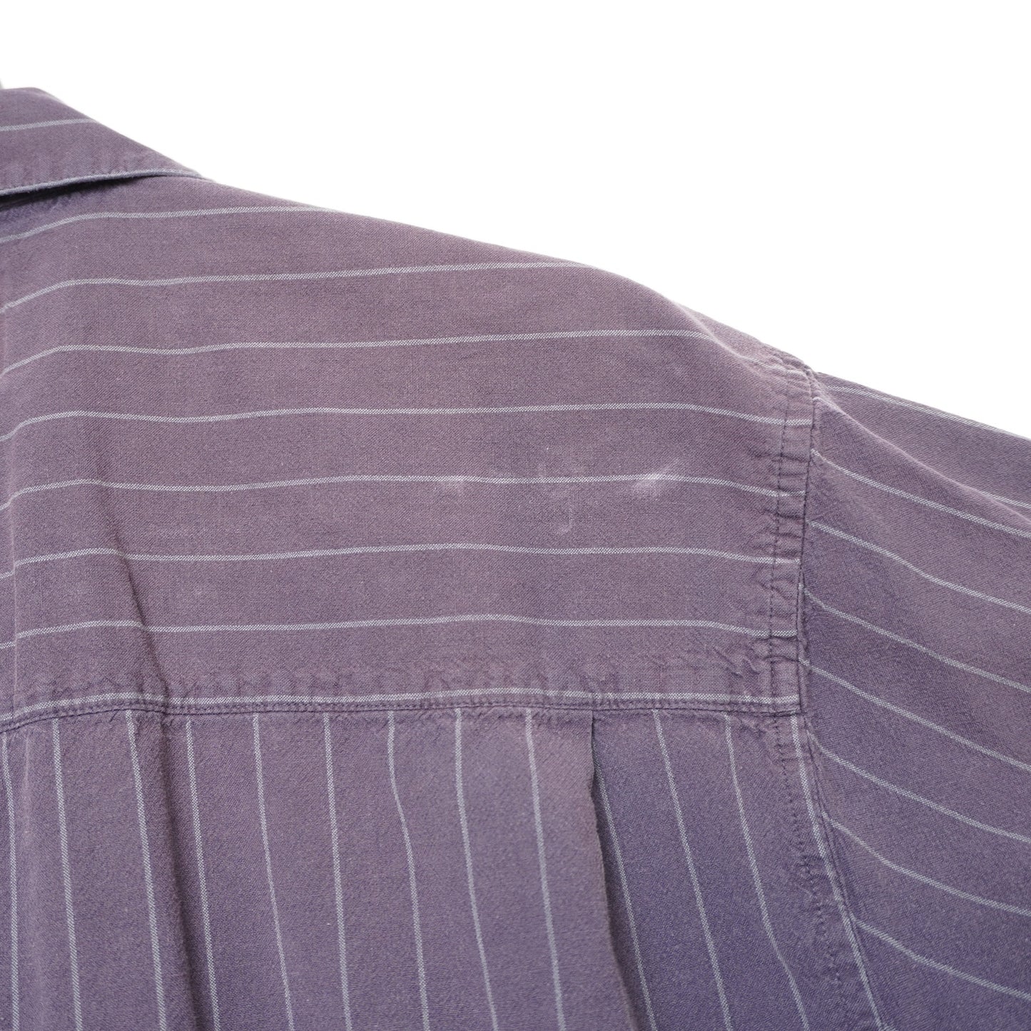 Common Man Striped Short Sleeve Button Up Shirt 100% Cotton M