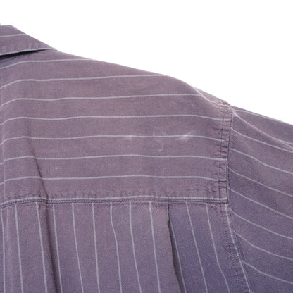 Common Man Striped Short Sleeve Button Up Shirt 100% Cotton M