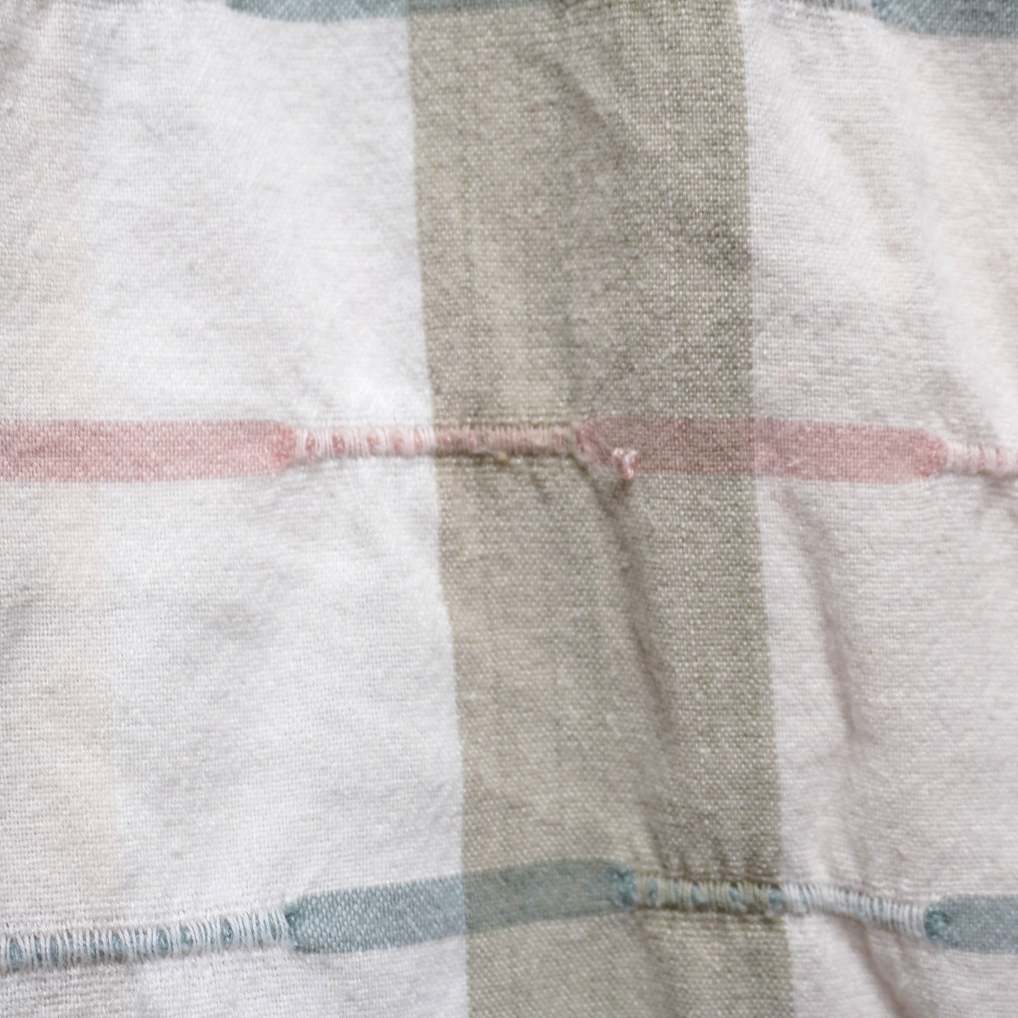 Vintage Bachrach Pink and Blue Striped Loop Collar Shirt Size L