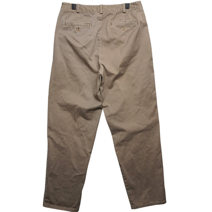 Vintage Banana Republic Khakis Flat Front Relaxed Fit Tapered Size 34