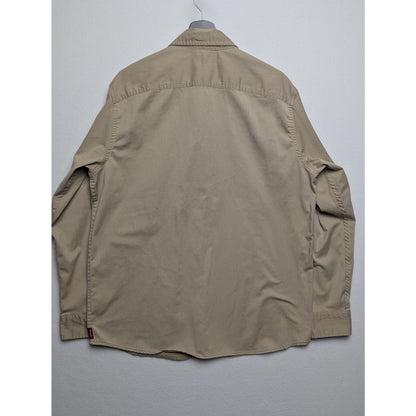 Wrangler Work Shirt Khaki Color Men's Size Large