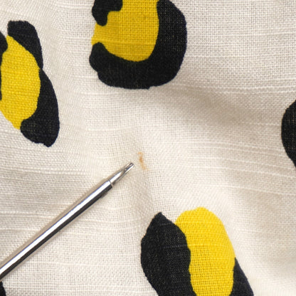 H! by Henry Holland Yellow Leopard Print Sleeveless Dress Size 10 (US 6)