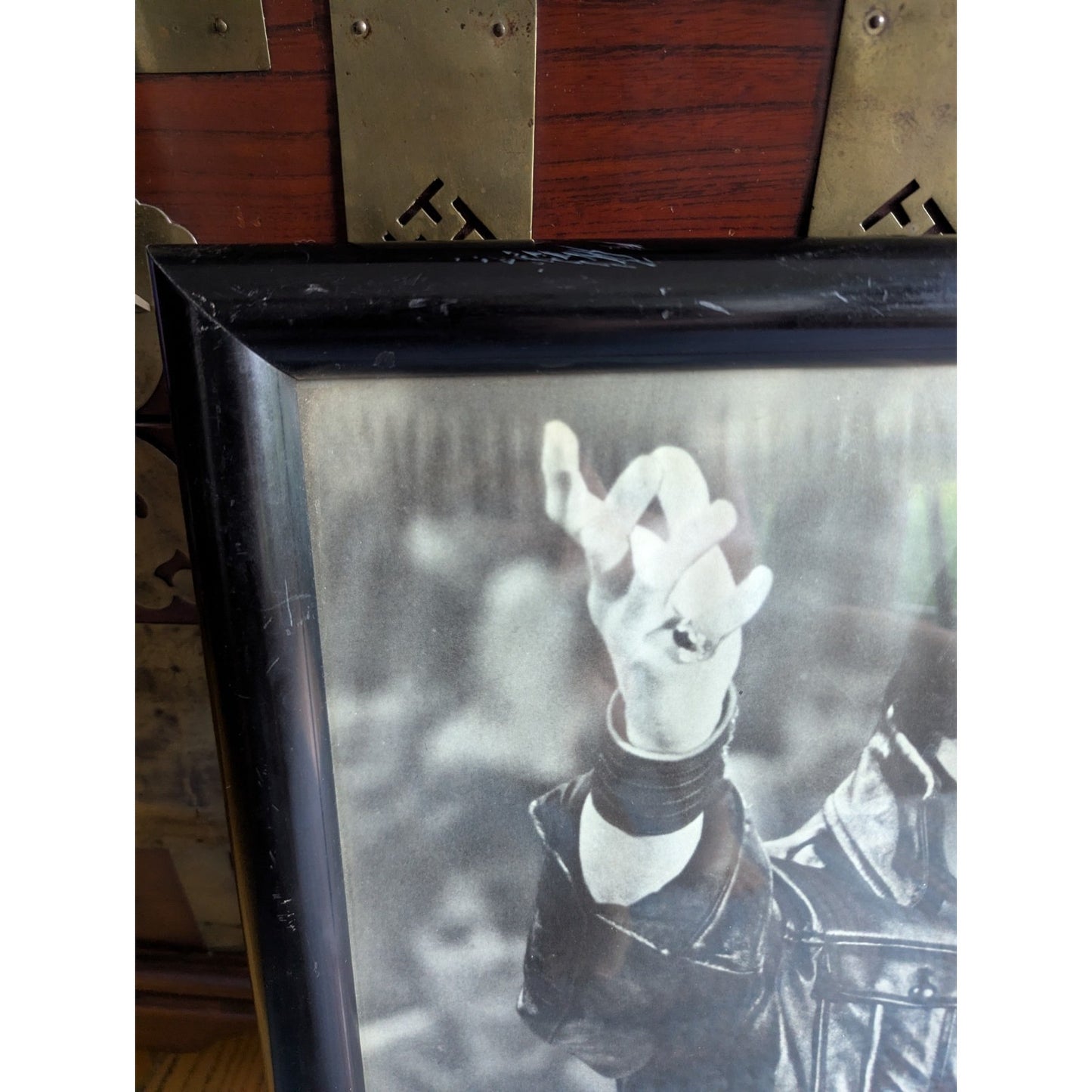 Elvis Presley Framed Photo – 18x22 – Black Leather '68 Comeback Special