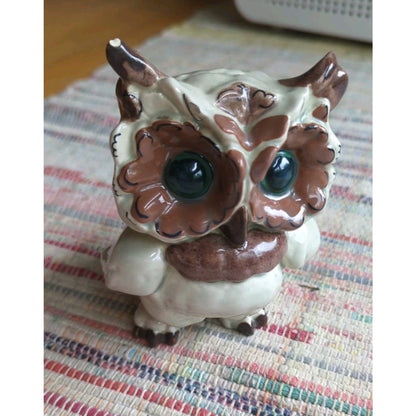 Vintage Kay Finch Hoot & Toot California Pottery Ceramic Owl Figurine Figure