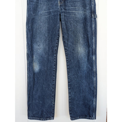 Dickies Carpenter Jeans Dark Wash 34x32 100% Cotton