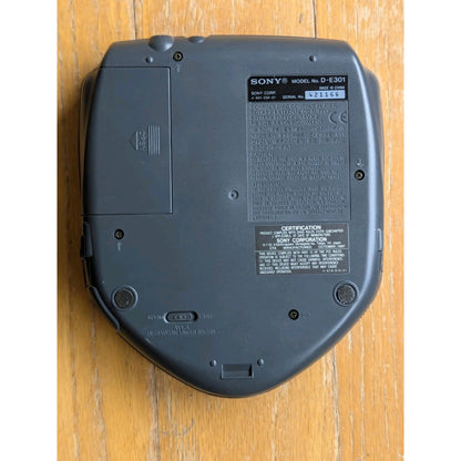Sony Discman D-E301 CD Player ESP Mega Bass Heat Resistant Lid - Tested W/ Case