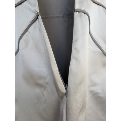 Zac Posen Silk Sheath Dress Silver