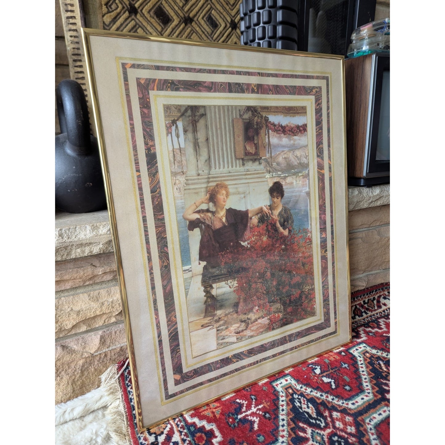 Framed Lawrence Alma-Tadema “Love’s Jewelled Fetter” Print – 22x28 Wall Art