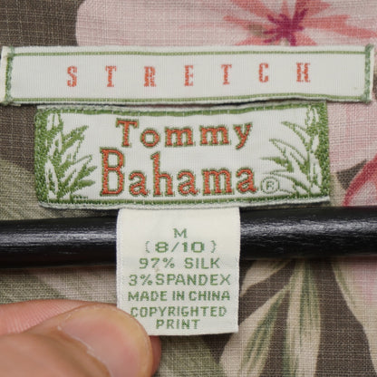 Vintage Tommy Bahama Silk Blend Hawaiin Pink Flower Shirt M