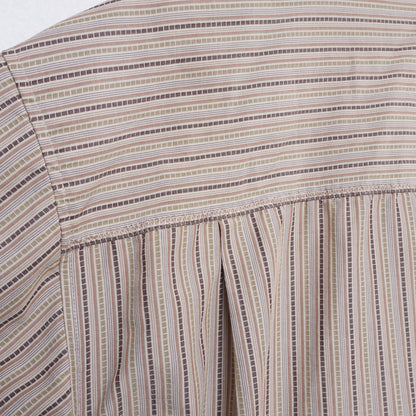 REI Shirt Mens M Stripe Pattern Short Sleeve Button Up Made in Hong Kong