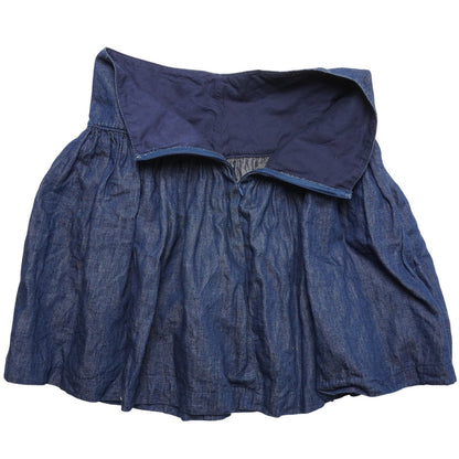 GAP Denim Mini Skirt Size 4 High Waist A-Line 15.5" Waist 20" Length