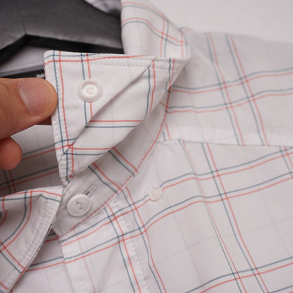 Under Armour Men’s Short Sleeve Button Down Plaid Shirt  M