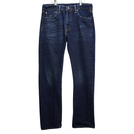 Levi's 501 Button Fly Jeans Men's 32x32 Dark Wash Distressed