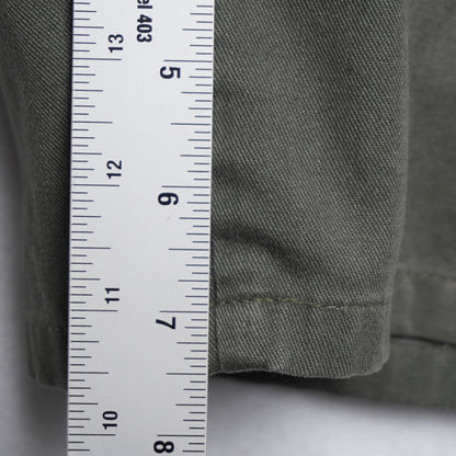 Vintage Bay to Bay Green Cotton Shorts Elastic Waist Pleated Waist 38