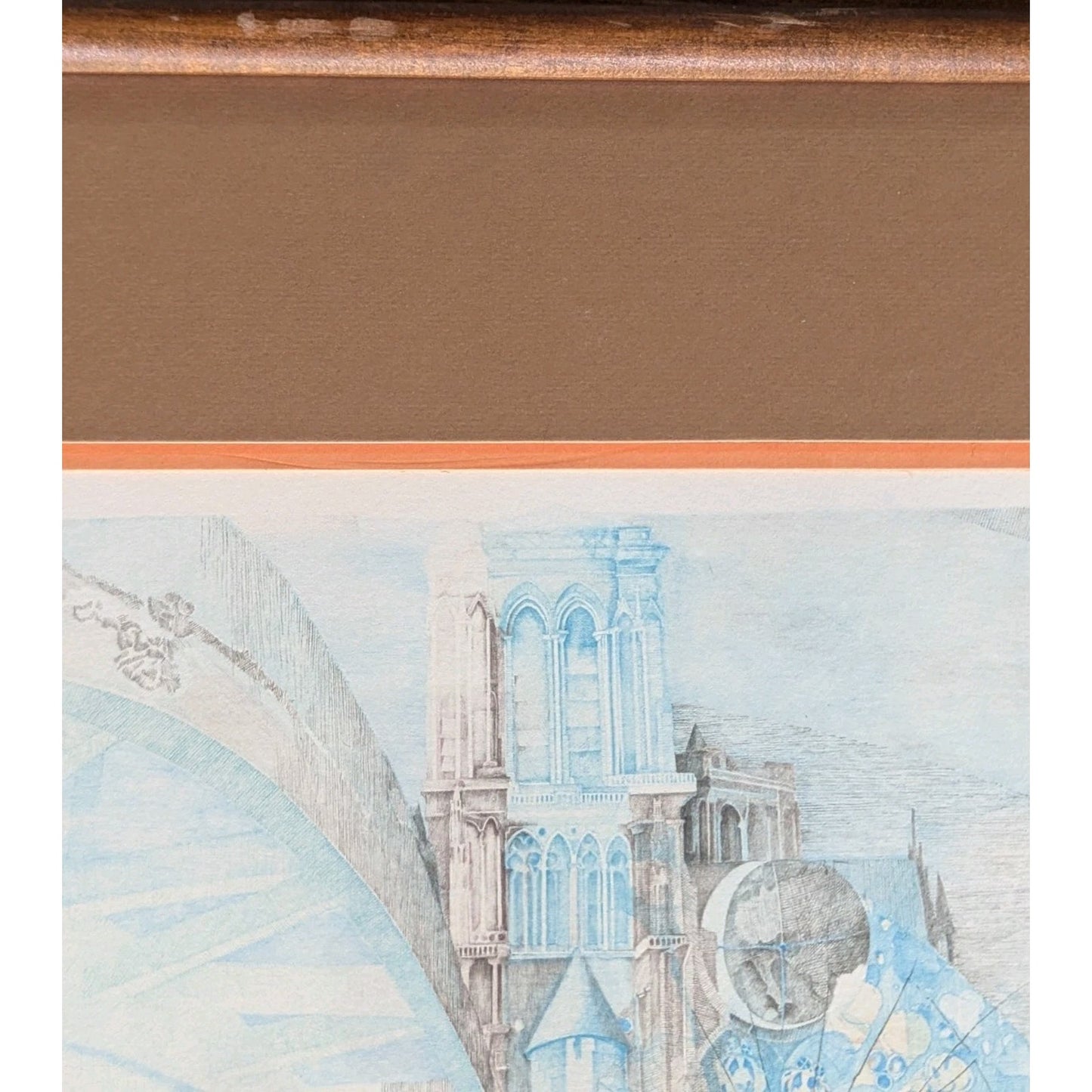 Anton Krajnc Signed Numbered Lithograph 204/350 – Surreal Architectural Scene