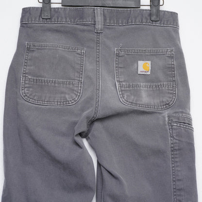 Carhartt Work Pants – Men's 30x30 – Distressed Gray Carpenter Utility Pants