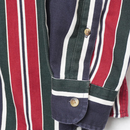 Vintage Nautica Striped Shirt Vertical Stripe 90s Button Down M