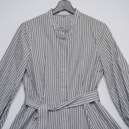 Calvin Klein Striped Shirt Dress Women’s Size 6 | 100% Cotton Belted Fit & Flare