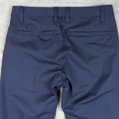 Men's Rhone Blue Commuter Pants Performance Chinos Size 28