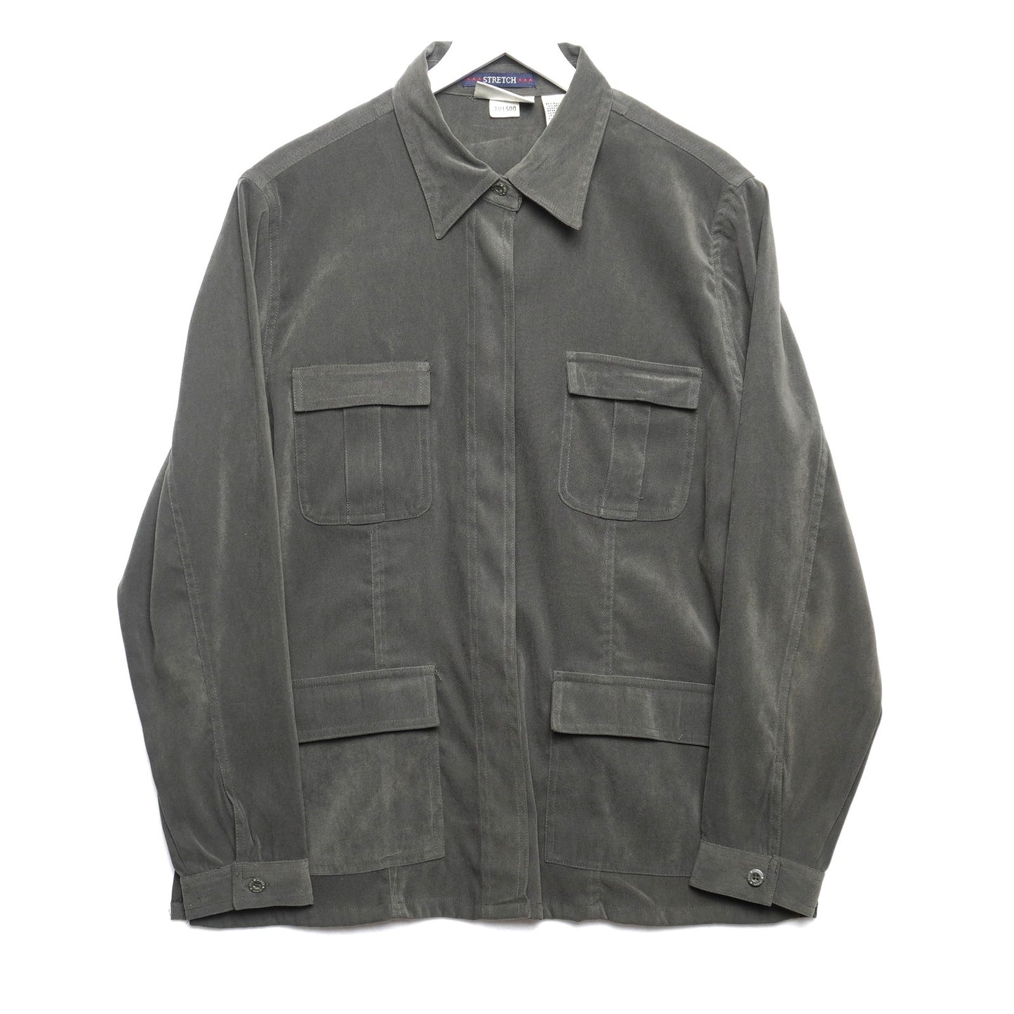 Vintage Bill Blass Jeans Dark Green Shirt Jacket Women's Size L