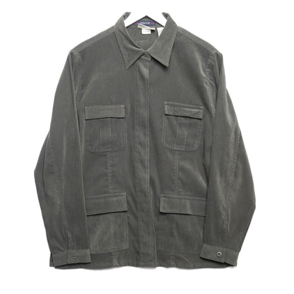 Vintage Bill Blass Jeans Dark Green Shirt Jacket Women's Size L