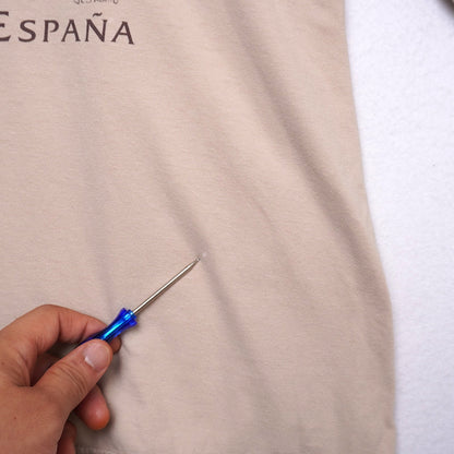 Don Quixote de la Mancha Graphic T-Shirt España Spain Beige Tee No Tags