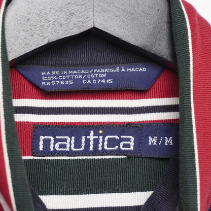 Vintage Nautica Striped Shirt Vertical Stripe 90s Button Down M