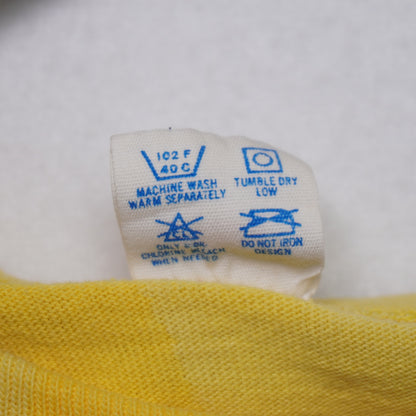 Vintage Yellow Champion Crewneck T-shirt Size L