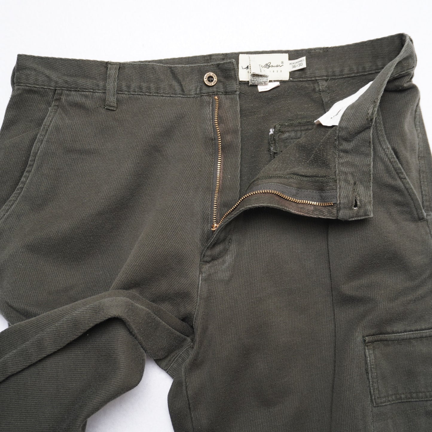 Vintage Eddie Bauer Cargo Pants Men's 36x30 Cotton Utility Workwear NWT