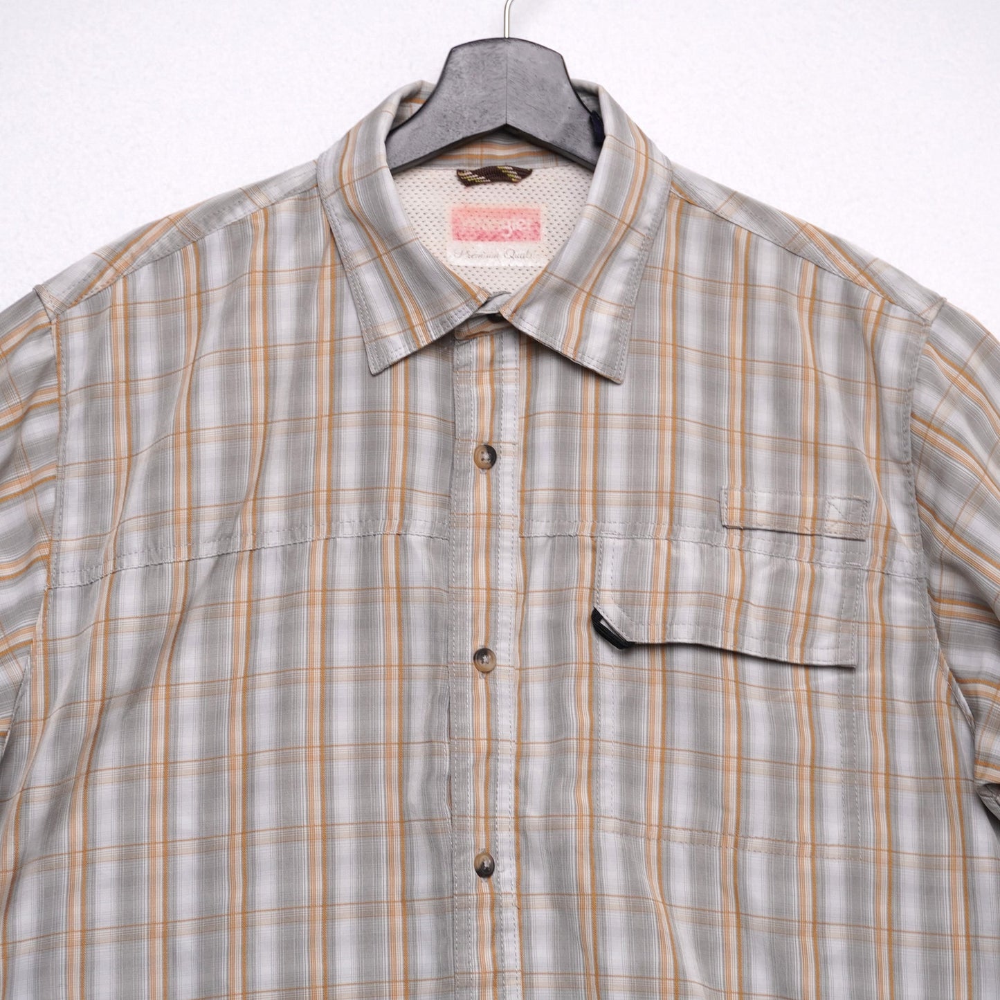 Wrangler Premium Quality Outdoor Shirt Plaid Vented Mesh Lined