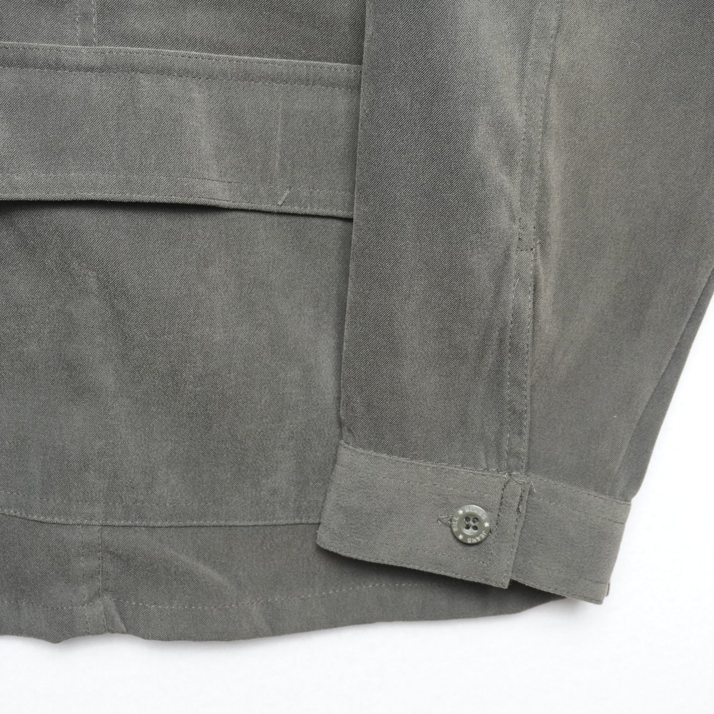Vintage Bill Blass Jeans Dark Green Shirt Jacket Women's Size L