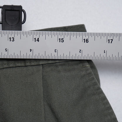 Vintage Bay to Bay Green Cotton Shorts Elastic Waist Pleated Waist 38