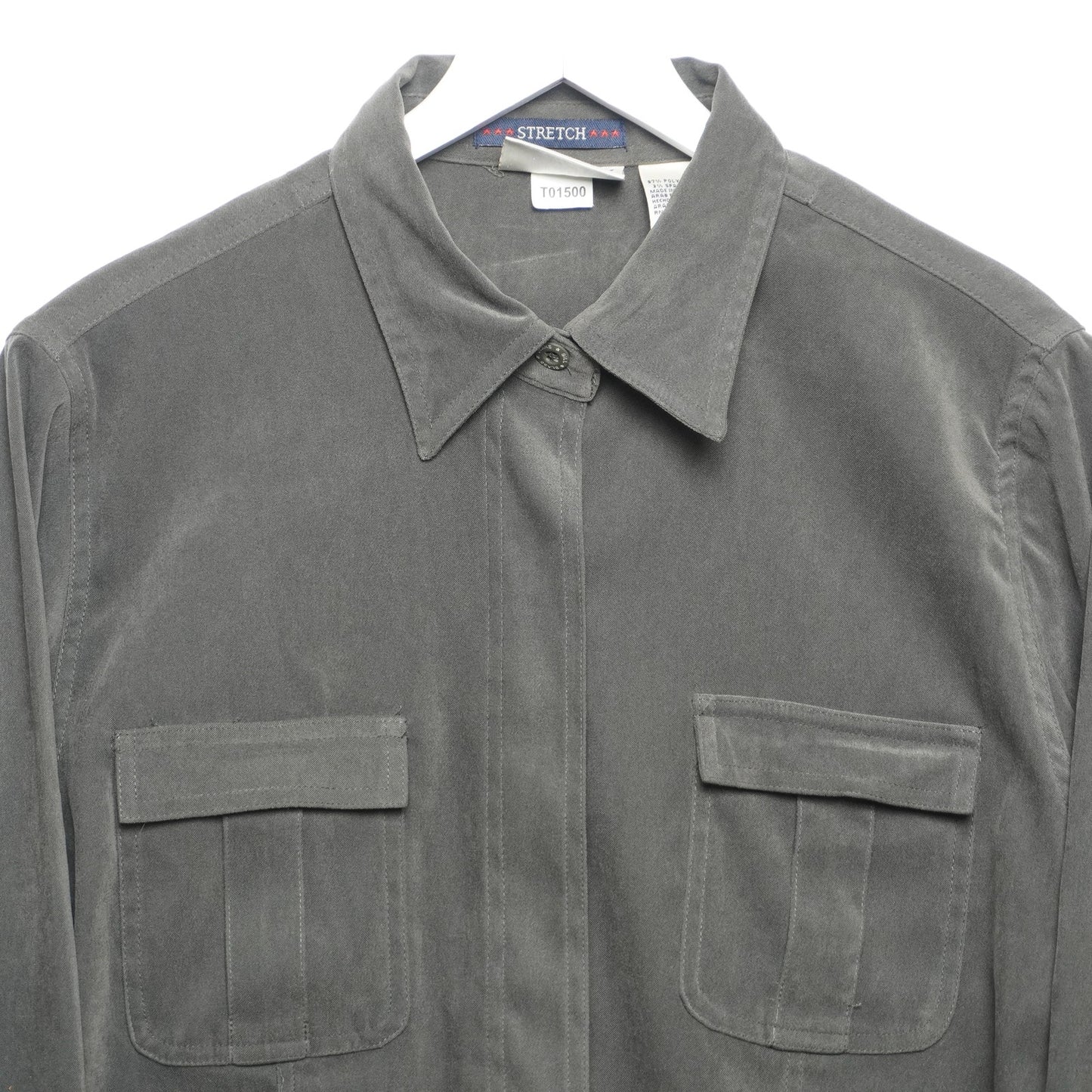 Vintage Bill Blass Jeans Dark Green Shirt Jacket Women's Size L