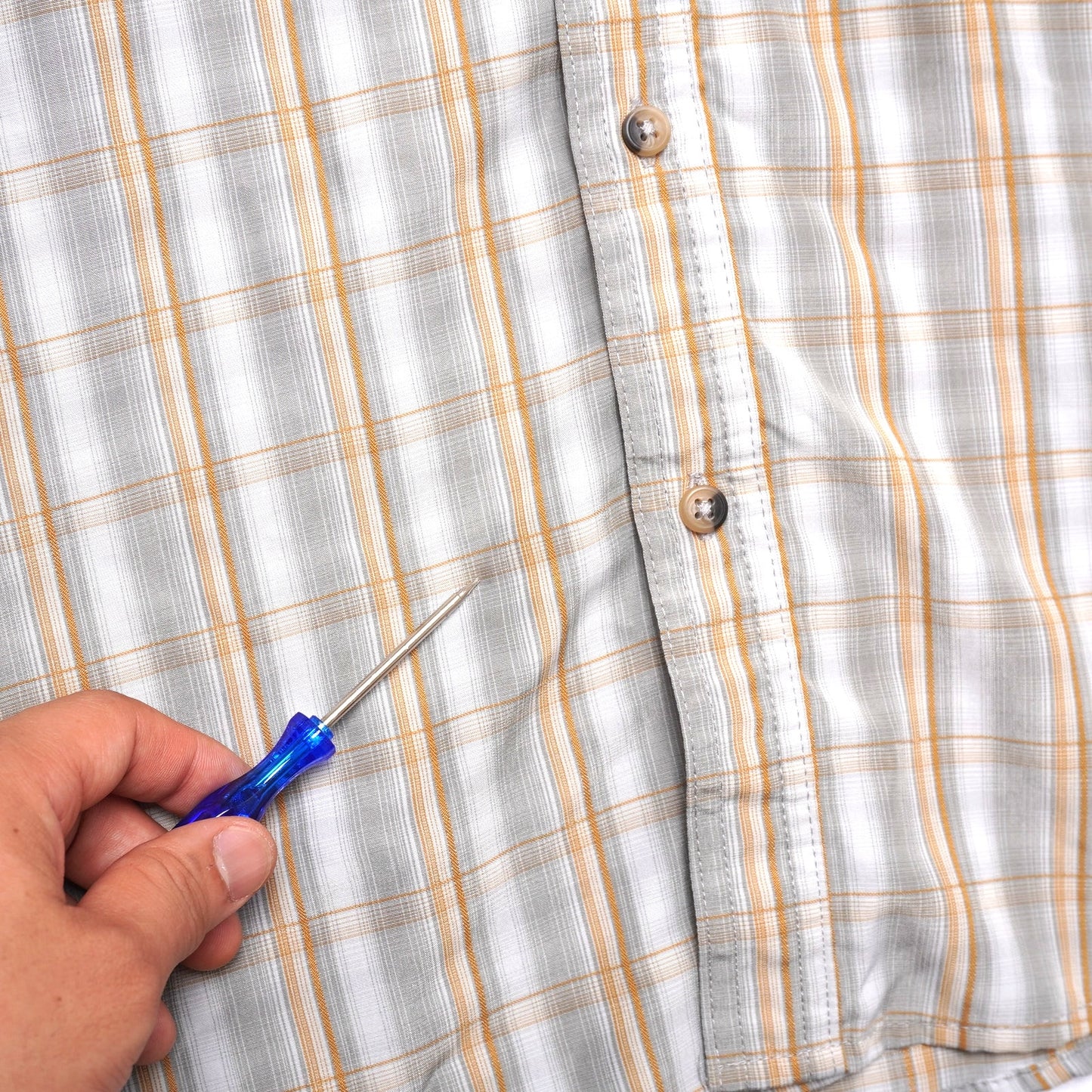 Wrangler Premium Quality Outdoor Shirt Plaid Vented Mesh Lined