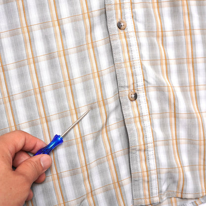 Wrangler Premium Quality Outdoor Shirt Plaid Vented Mesh Lined