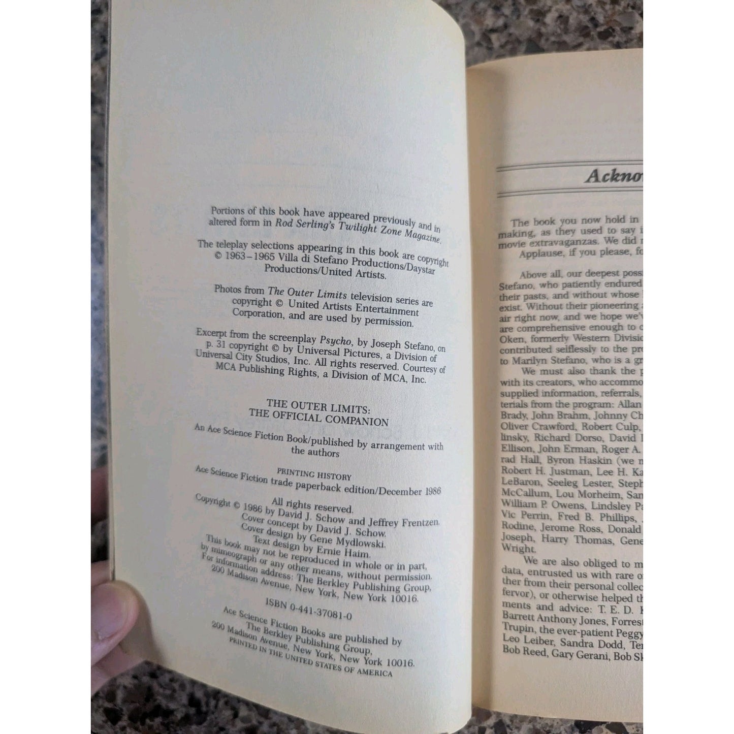 Outer Limits : The Official Companion by Jeffrey Frentzen and David J. Schow...