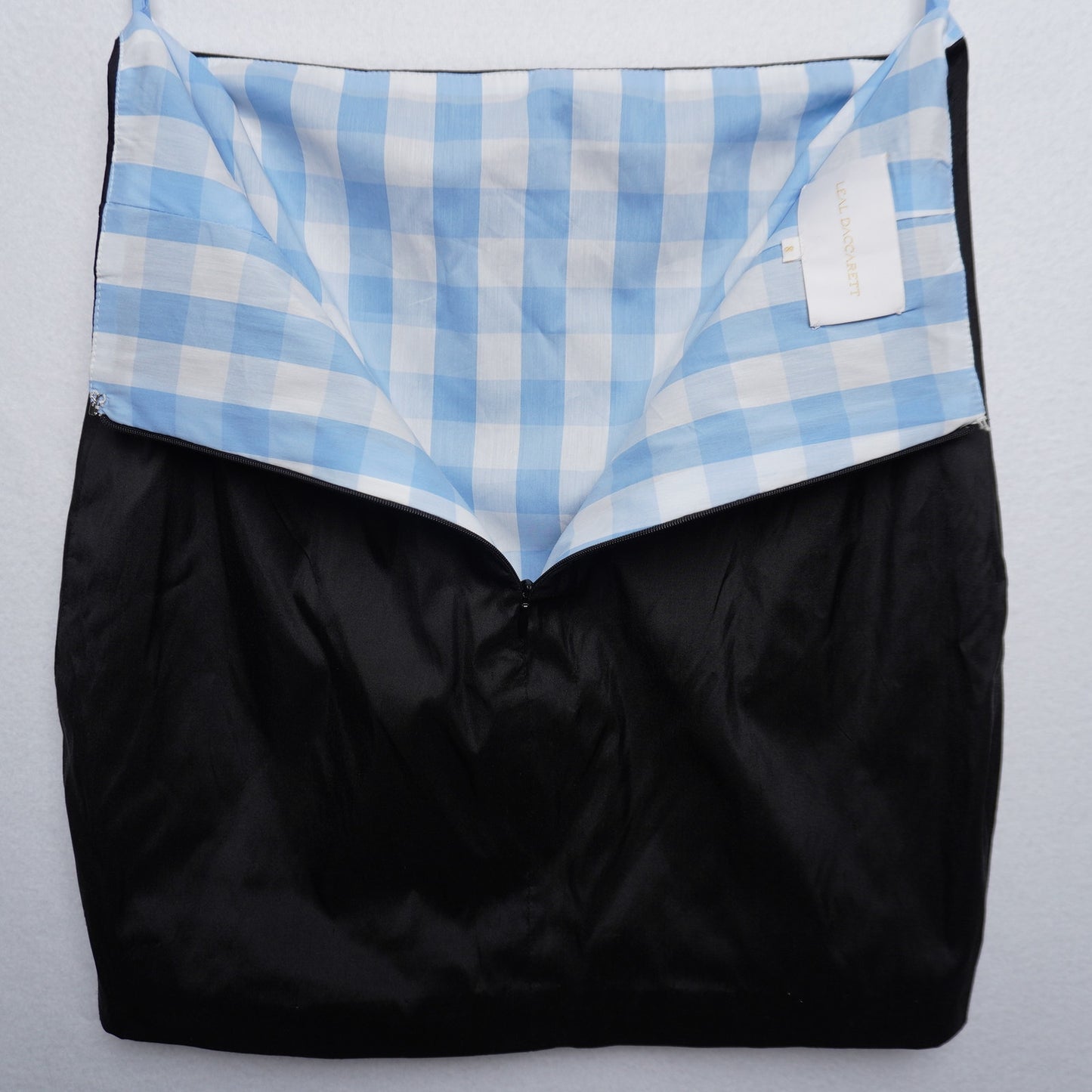 Leal Daccarett Black Mini Silk Skirt 8