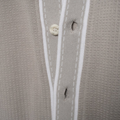 Quiksilver Knit Short Sleeve Button Up Shirt Size L