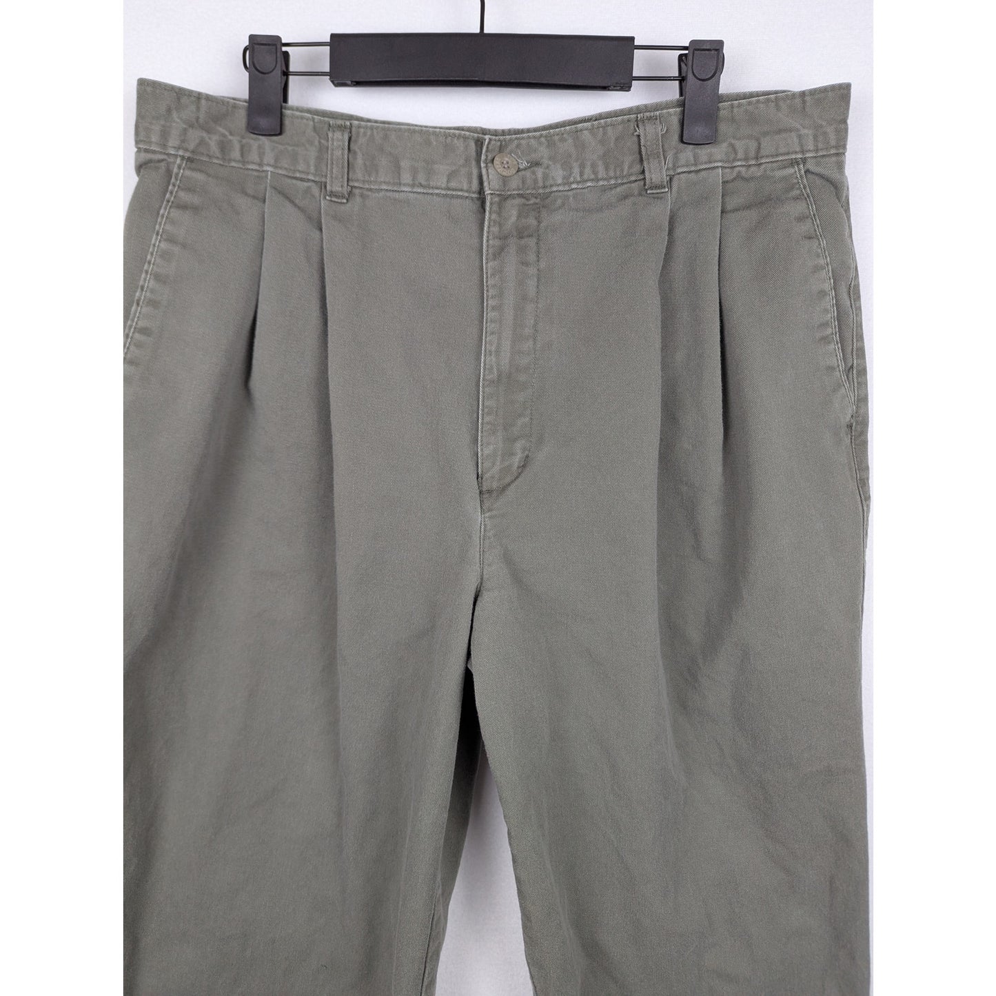 Vintage Dockers Green Pleated Khakis Size 36