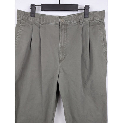 Vintage Dockers Green Pleated Khakis Size 36