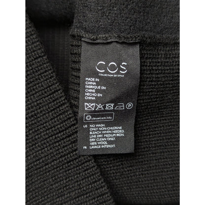 COS Black Wool Dress Size S
