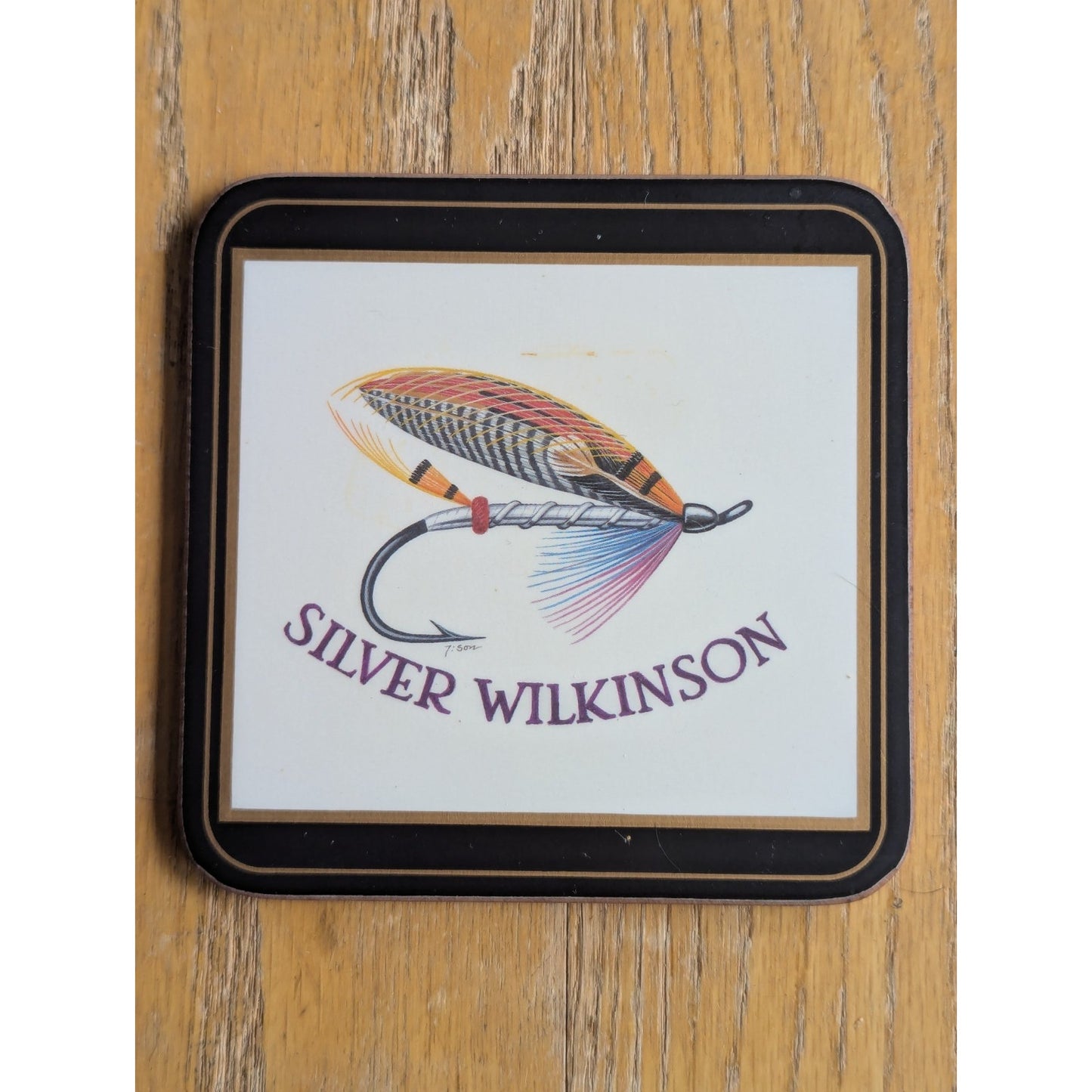 Vintage Pimpernel Coasters Salmon Flies by Gunnar Johnson - Set of 6